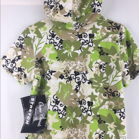 Hoodie Size S Greens Colors Bright Short Sleeves (103) - Picture 4 of 7